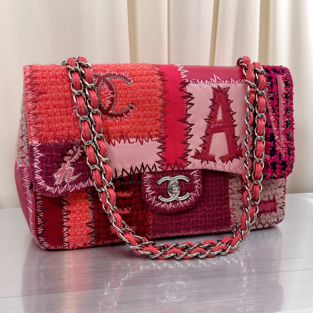 CHANEL NWOT JUMBO PATCHWORK BAG RARE